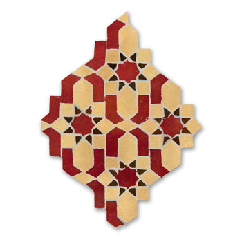 Mosaic House Moroccan tile Dazzle 14-7-19 Red,   Natural, natural, unglazed, terracotta  Brown,    solid zellige, mosaic, zellij, field, pattern, glaze, intricate, classic, traditional, complex 